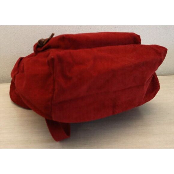 Polo Ralph Lauren 405877068003 Unisex One Size Red Corduroy Backpack - Picture 5 of 9